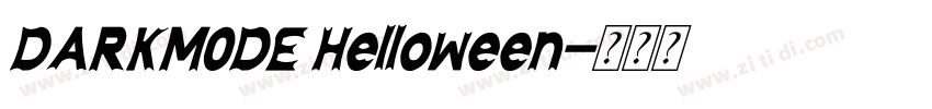 DARKMODE Helloween字体转换 DARKMODE Helloween字体转换
